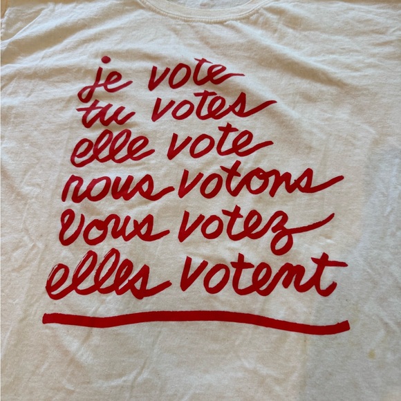 Clare V. x When We All Vote 2020 Tee – Rare Limited Edition, Size L - Picture 2 of 9